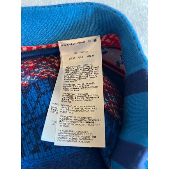 Bogner Nahla wool blend winter scene skirt women’s size 8 NWT Scandinavian snow - Picture 4 of 6